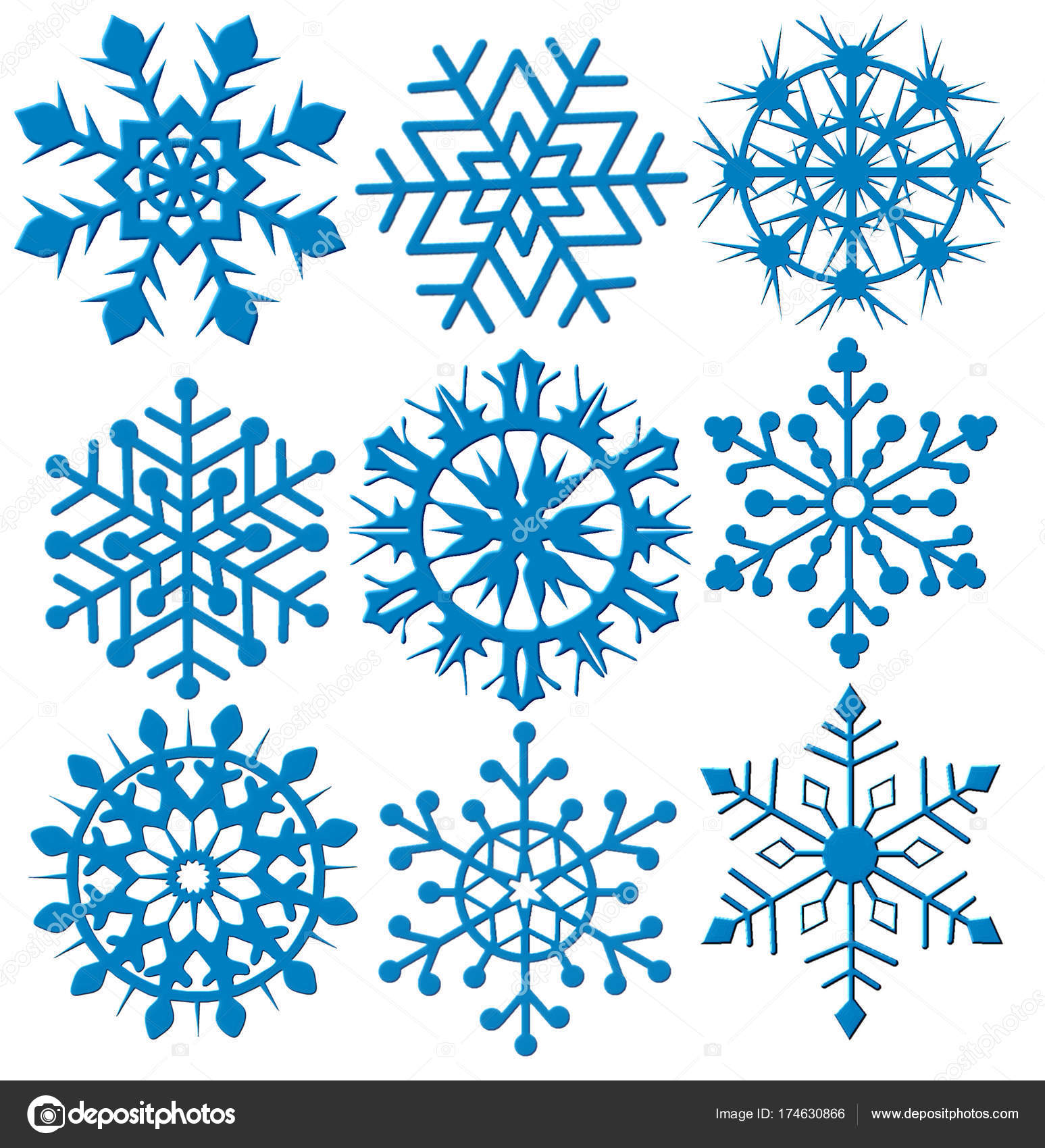 Fiocco Di Neve Disegno Stilizzato Acolore
