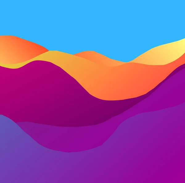 3D dalgalı arka plan. Dinamik etkisi. Soyut resim. Dune desen.