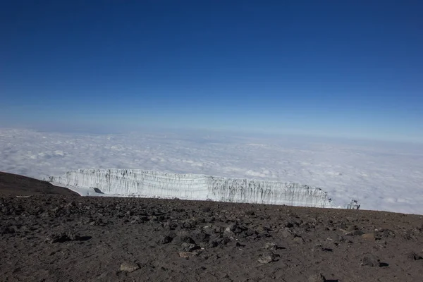 Льодовик Горі Кіліманджаро Танзанії — стокове фото