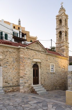 Küçük Katolik Kilisesi'nde Hermoupolis, Syros Adası, Kiklad Adaları, Yunanistan