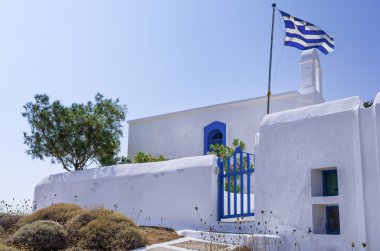 Küçük Ortodoks Kilisesi Kythnos Island, Kiklad Adaları, Yunanistan