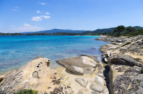 Hermoso paisaje en Sithonia, Chalkidiki, Grecia — Foto de Stock