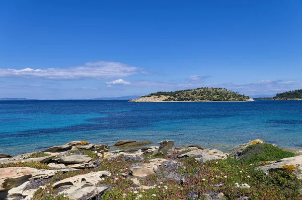 Krásné scenérie v Sithonia na Chalkidiki, Řecko — Stock fotografie