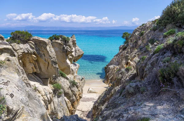 Piękne krajobrazy w Sithonia, Chalkidiki, Grecja — Zdjęcie stockowe