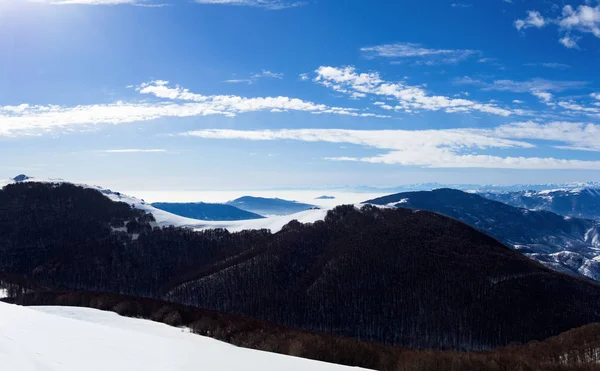 Paisagem incrível em Vigla, centro de esqui de Florina, Grécia — Fotografia de Stock