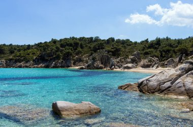 Sithonia, Chalkidiki, Yunanistan Deniz inanılmaz sahne