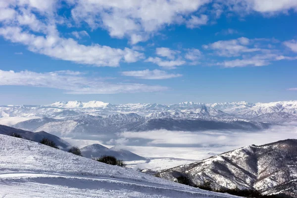 Increíble paisaje en Vigla, centro de esquí de Florina, Grecia — Foto de Stock