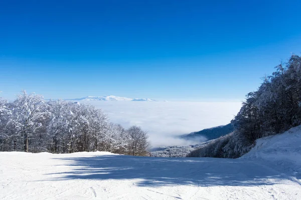 ヴィグラ、フロリナのスキー センター、ギリシャの素晴らしい風景 — ストック写真