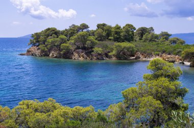 Sithonia, Chalkidiki, Yunanistan Deniz inanılmaz sahne