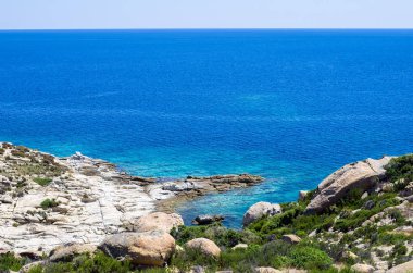 Sithonia, Chalkidiki, Yunanistan Deniz inanılmaz sahne