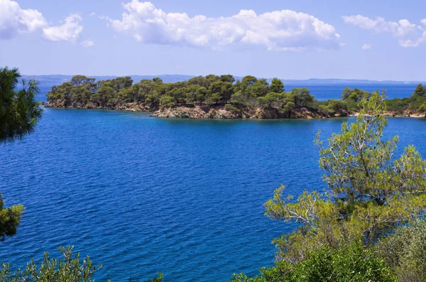 Increíble paisaje junto al mar en Sithonia, Chalkidiki, Grecia —  Fotos de Stock