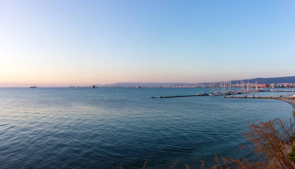 Il golfo di Salonicco, Grecia, al crepuscolo — Foto Stock