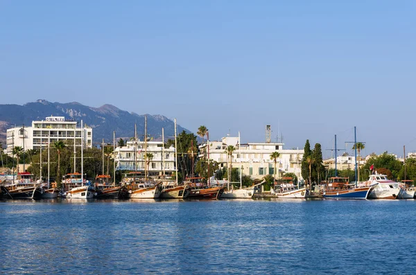 18th Ağustos 2017 - görünüm liman Kos Adası, Oniki Ada, Yunanistan 