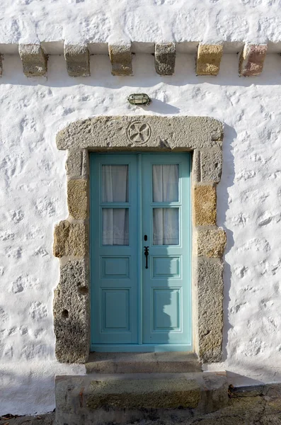 Architektura na wyspie Patmos, Dodekanez, Grecja — Zdjęcie stockowe