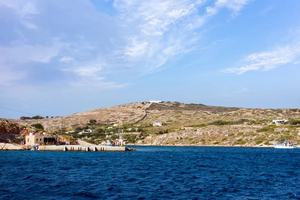 August 22Nd 2017 Arki Island Greece Harbor Arki Island Dodecanese — Stock Photo, Image