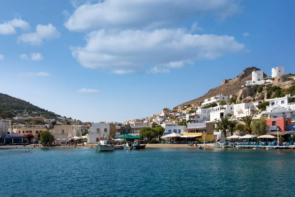 August 24Th 2017 Leros Island Dodecanese Greece Small Harbor Panteli — Stock Photo, Image