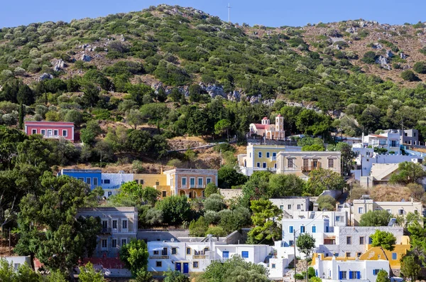 Arquitectura Isla Leros Dodecaneso Grecia —  Fotos de Stock