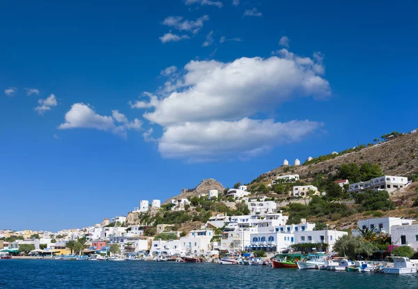 August 24Th 2017 Leros Island Dodecanese Greece Small Harbor Panteli — Stock Photo, Image