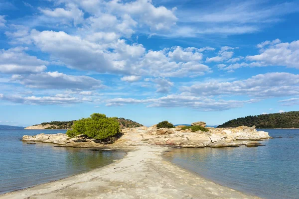 Niesamowite Krajobrazy Nad Morzem Sithonia Chalkidiki Grecja — Zdjęcie stockowe