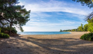 Sithonia, Chalkidiki, Yunanistan Deniz inanılmaz sahne