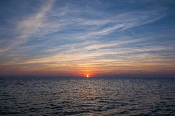 Herrliche Meeres Und Himmelsfarben Der Abenddämmerung Sithonia Chalkidiki Griechenland — Stockfoto