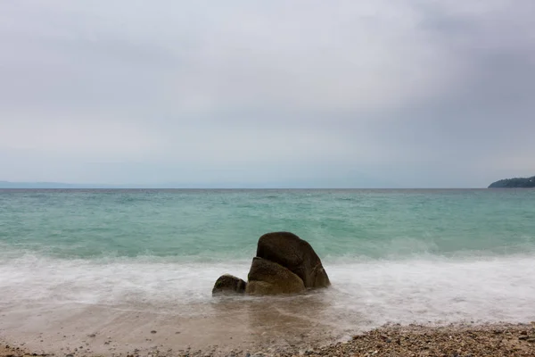 Bela Paisagem Beira Mar Vourvourou Sithonia Chalkidiki Grécia — Fotografia de Stock