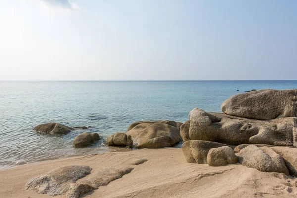 Hermoso Paisaje Junto Mar Playa Koviou Sithonia Chalkidiki Grecia — Foto de Stock