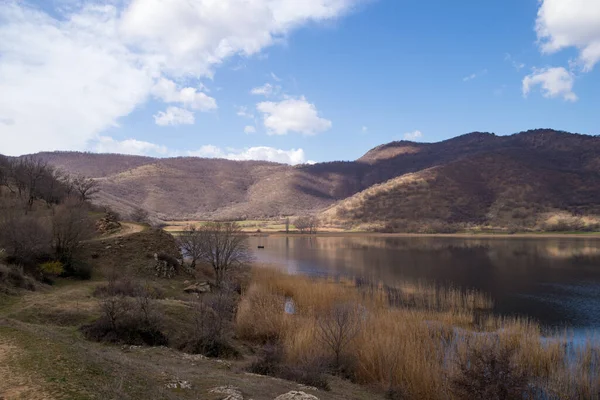 Zazari Gölü Florina Yunanistan Harika Manzarası — Stok fotoğraf