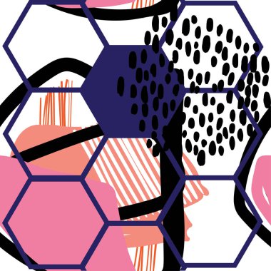 Şık, pürüzsüz bir desen. Modern soyut. İskandinav tarzı.