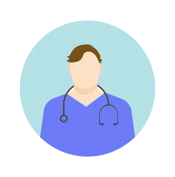 Ícones Médicos Médico Enfermeira Avatares Ilustração Vetorial —  Vetores de Stock