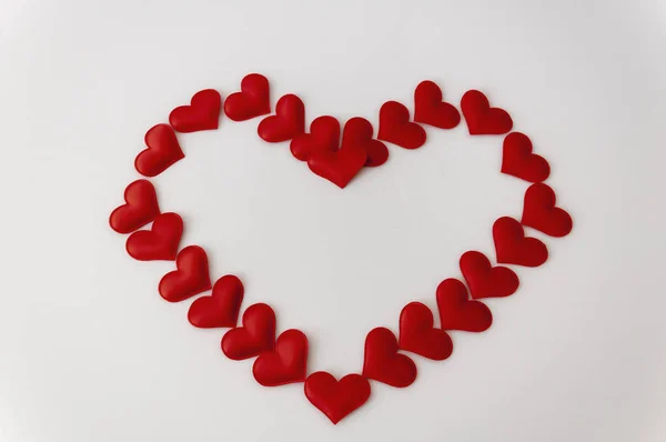 Heart made of hearts. Valentine\'s Day.
