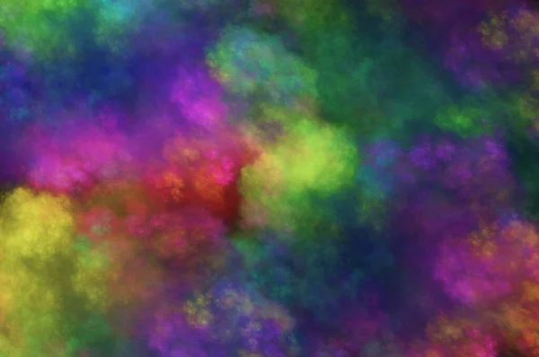 Fondo Fractal Abstracto Forma Nubes Colores Adecuado Para Uso Proyectos — Foto de Stock
