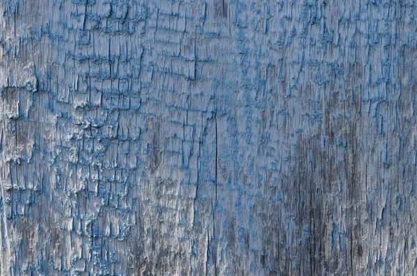 Textura Madeira Velha Com Uma Pintura Azul Gasto — Fotografia de Stock