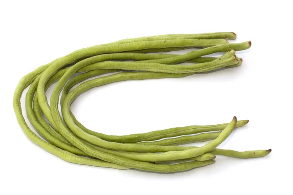 Yardlong bean isolated on the white background — Stock Photo, Image