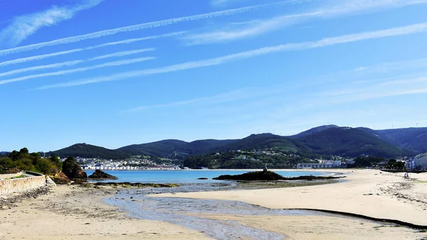 Seiramar Plajı Covas Arasında Bir Sacido Plajı Viveiro Lugo Galiçya — Stok fotoğraf