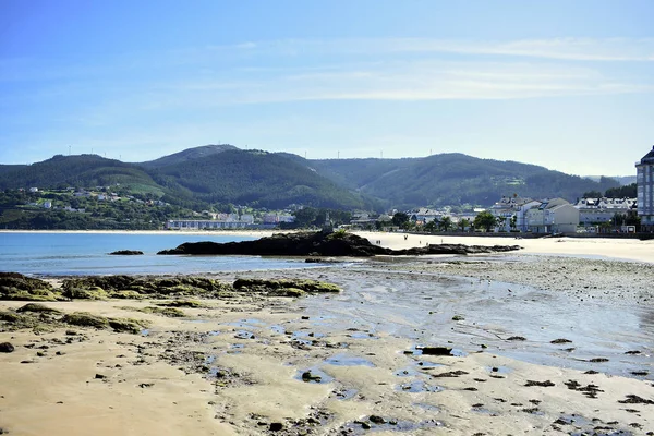 Seiramar Plajı Covas Arasında Bir Sacido Plajı Viveiro Lugo Galiçya — Stok fotoğraf