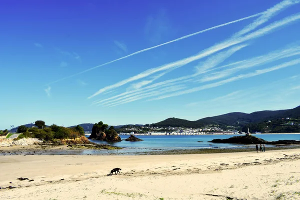Seiramar Plajı Covas Arasında Bir Sacido Plajı Viveiro Lugo Galiçya — Stok fotoğraf
