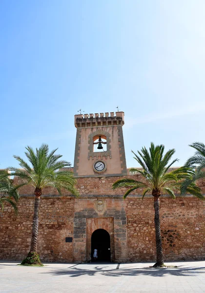 Pevnostní Hrad Santa Pola Alicante Valencijské Společenství Španělsko Evropa Září — Stock fotografie