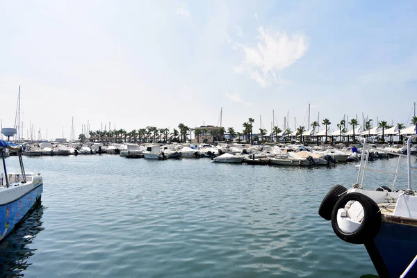 Santa Pola Balıkçılık Limanı Alicante Valensiyalı Topluluğu Spanya Avrupa Eylül — Stok fotoğraf