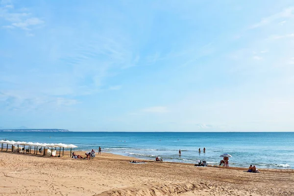 Playa Guardamar Del Segura Alicante España Europa Septiembre 2019 — Foto de Stock