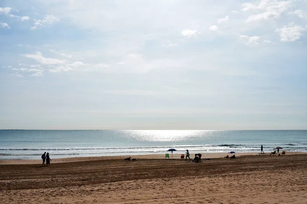 Praia Guardamar Del Segura Alicante Espanha Europa Setembro 2019 — Fotografia de Stock