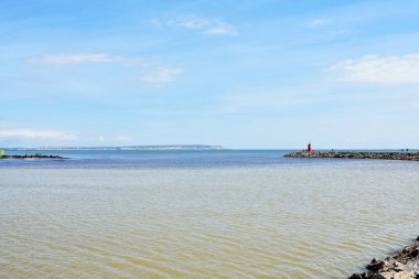 Segura nehri üzerindeki Gola del Segura Guardamar del Segura, Alicante. İspanya. Avrupa. 23 Eylül 2019
