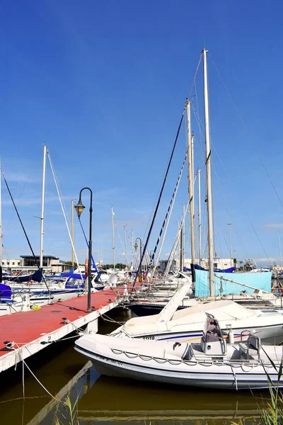 Freizeit Hafen Sporthafen Marina Las Dunas Guardamar Del Segura Alicante — Stockfoto