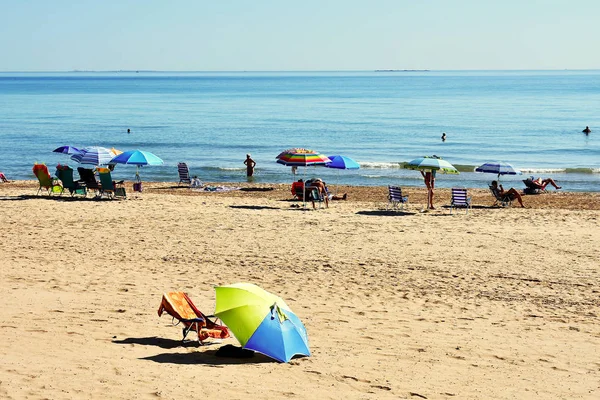 Praia Guardamar Del Segura Alicante Espanha Europa Setembro 2019 — Fotografia de Stock