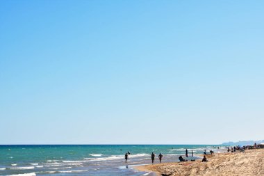Guardamar del Segura plajı, Alicante. İspanya. Avrupa. 23 Eylül 2019