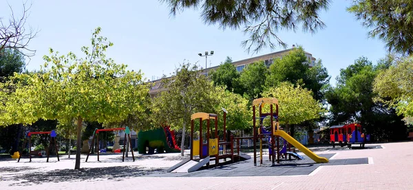 Játszótér Torreviejai Jardin Las Naciones Parkban Alicante Costa Blancán Spanyolország — Stock Fotó