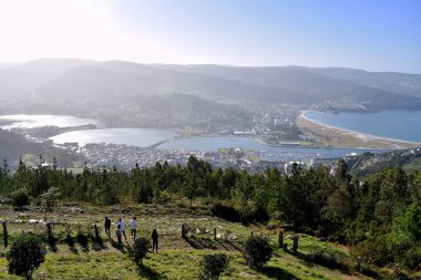 Viveiro, Viveros, Lugo 'daki San Roque bakış açısı. Galiçya. İspanya. Avrupa. 28 Eylül 2019
