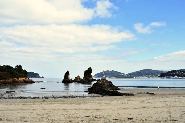 Castelos Viveiro Lugo Galiçya Covas Sacido Arasında Seiramar Sahilinde Sallanır — Stok fotoğraf