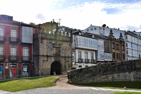 Puerta Del Castillo Del Puente También Conocida Como Puerta Carlos — Foto de Stock