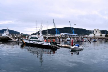 El Ferrol Limanı, Galiçya, İspanya, Avrupa, 7 Ekim 2019